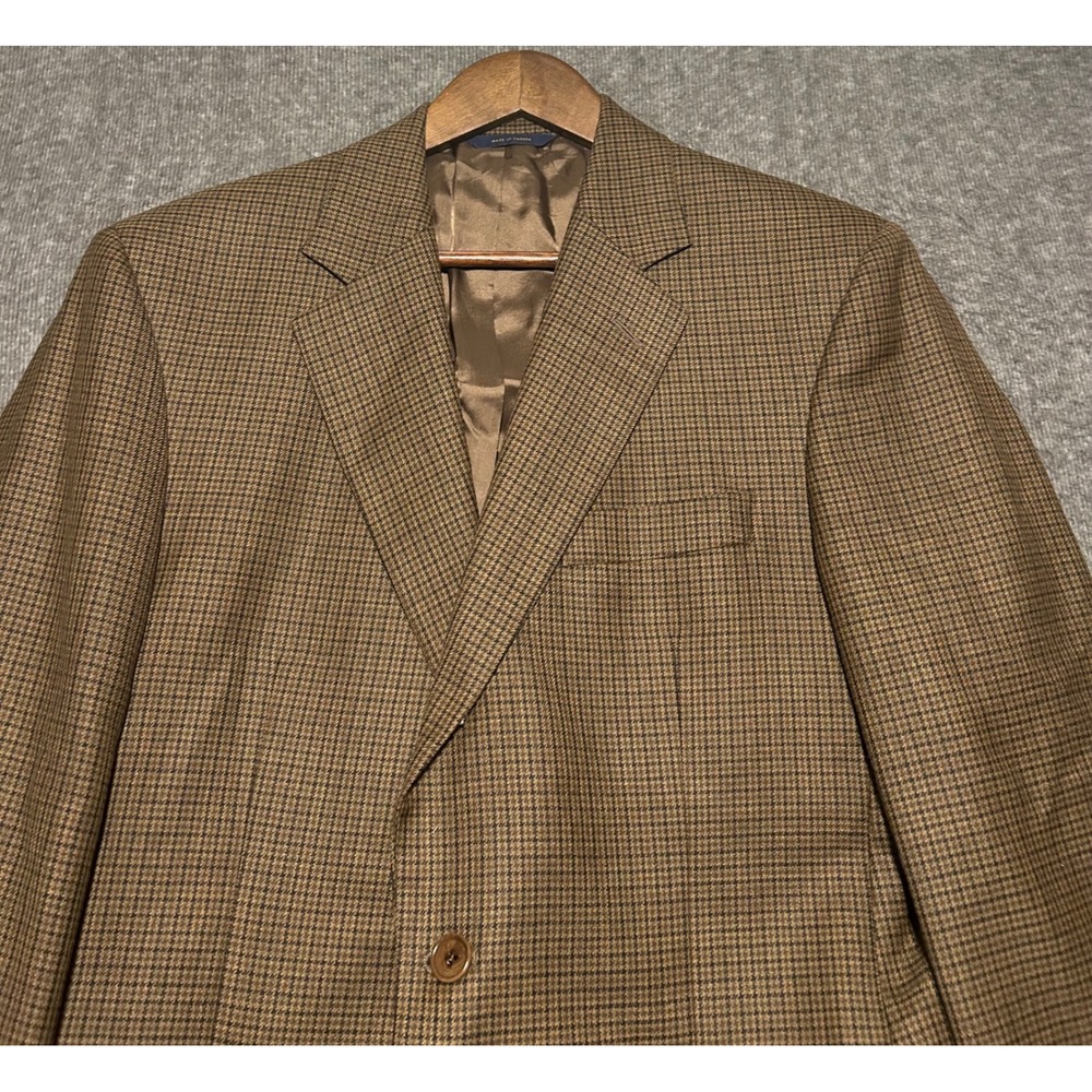 Brooks brothers 1818 madison herringbone sport blazer jacket size 40R wool